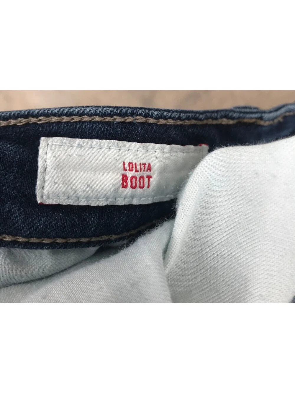Lucky Brand Womens Lolita Boot Cut Blue Jeans 14/32R Stretch Cowgirl Lite Fading